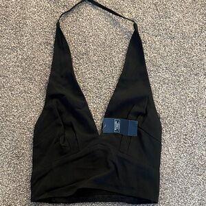 Abercrombie & Fitch Black Top with Branded Hang Tag